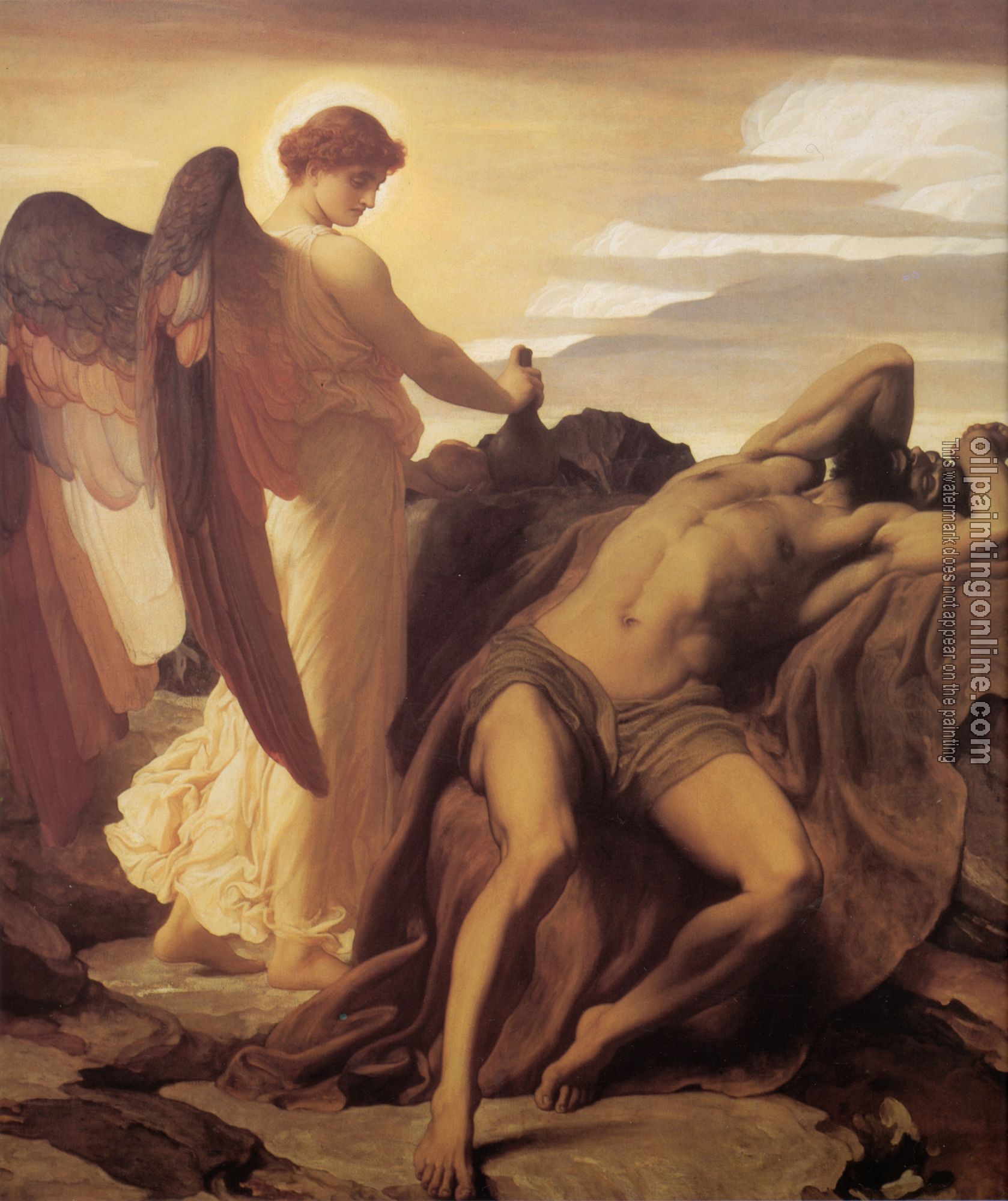 Leighton, Lord Frederick - Elijah in the Wilderness